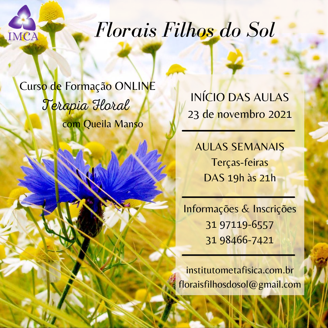 Curso de Floral - Virtual - Sistema Florais Filhos do Sol